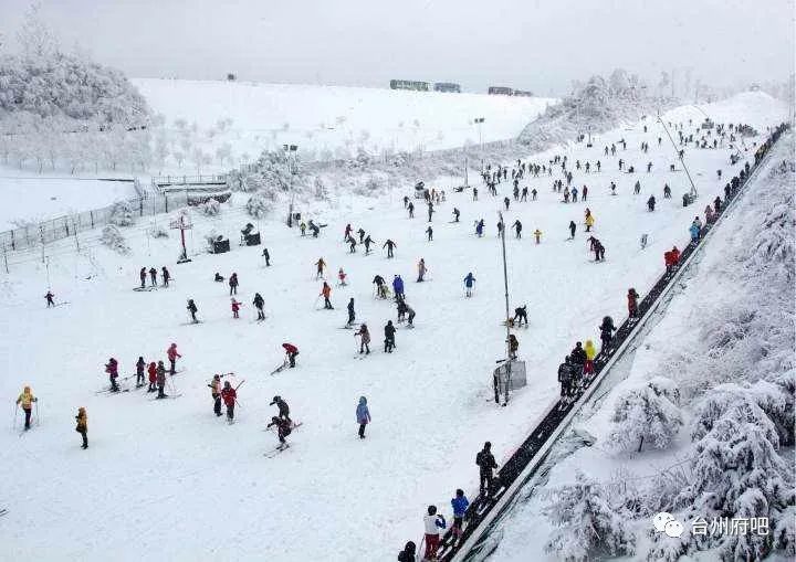 浙江的滑雪场数量南方第一台州占其一就在天台山